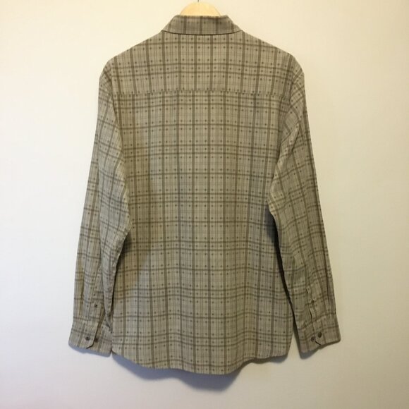 Hathaway Faux Suede Plaid Button Down Dress Shirt - Picture 2 of 12